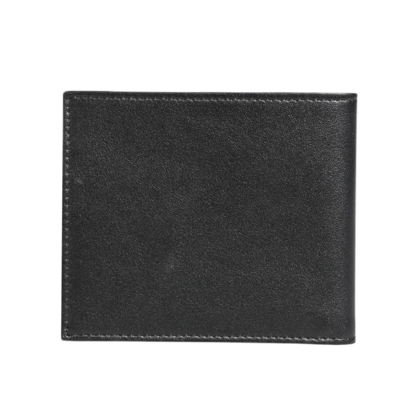 Dolce & Gabbana Black Exotic Leather Bifold Card Holder Men Wallet