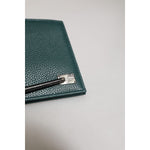 Dolce & Gabbana Green Leather DG Logo Engrave Men Bifold Card Holder Wallet