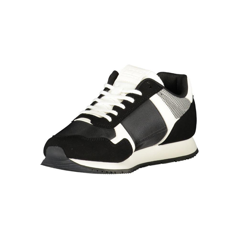 Tommy Hilfiger Black Polyester Men Sneaker TO-39409-EU40/US7