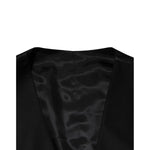Dolce & Gabbana Black Wool Dress Formal Men Waistcoat Vest TSH90801-52
