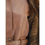 Chloé Leather and fur short Jacket CH-CH25ACV4320628D-IT38 | S