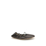 The Row Rounded Ballerinas TH-F1637N66BLK-EU40/US10