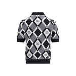 Dolce & Gabbana Diamond knit Polo Sweater DO-GXZ15TJDVC9N0031-IT48 | M