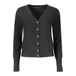 Guess Jeans Black Viscose Women Cardigan GU-39578-M