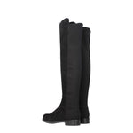 Stuart Weitzman Black Leather Over The Knee