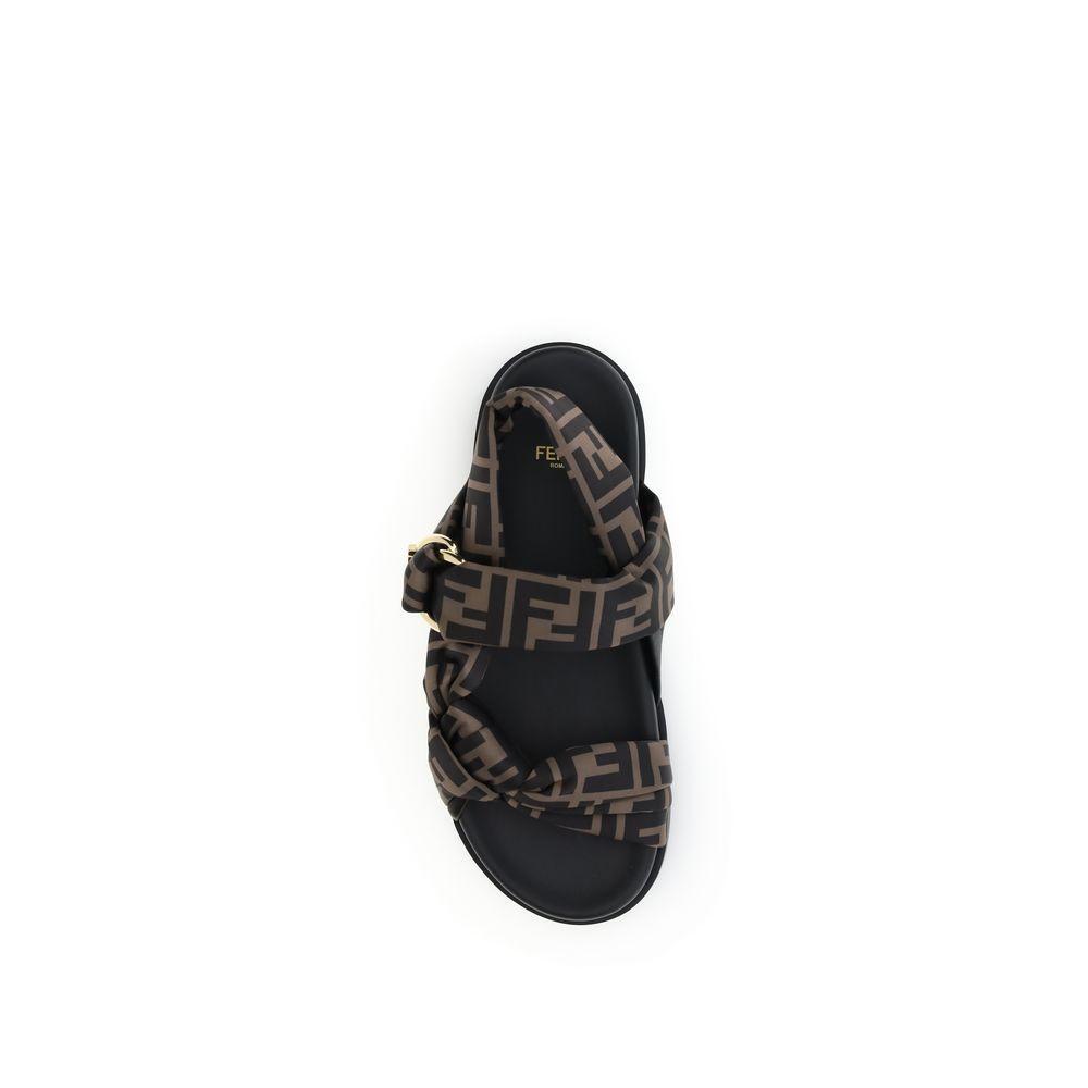 Fendi FF satin Sandals FE-8X8772AE7SF0R7V-EU38/US8