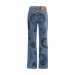 Etro Flower and bee print flare Jeans ET-WRNB0029AKC92S9880S9880-26