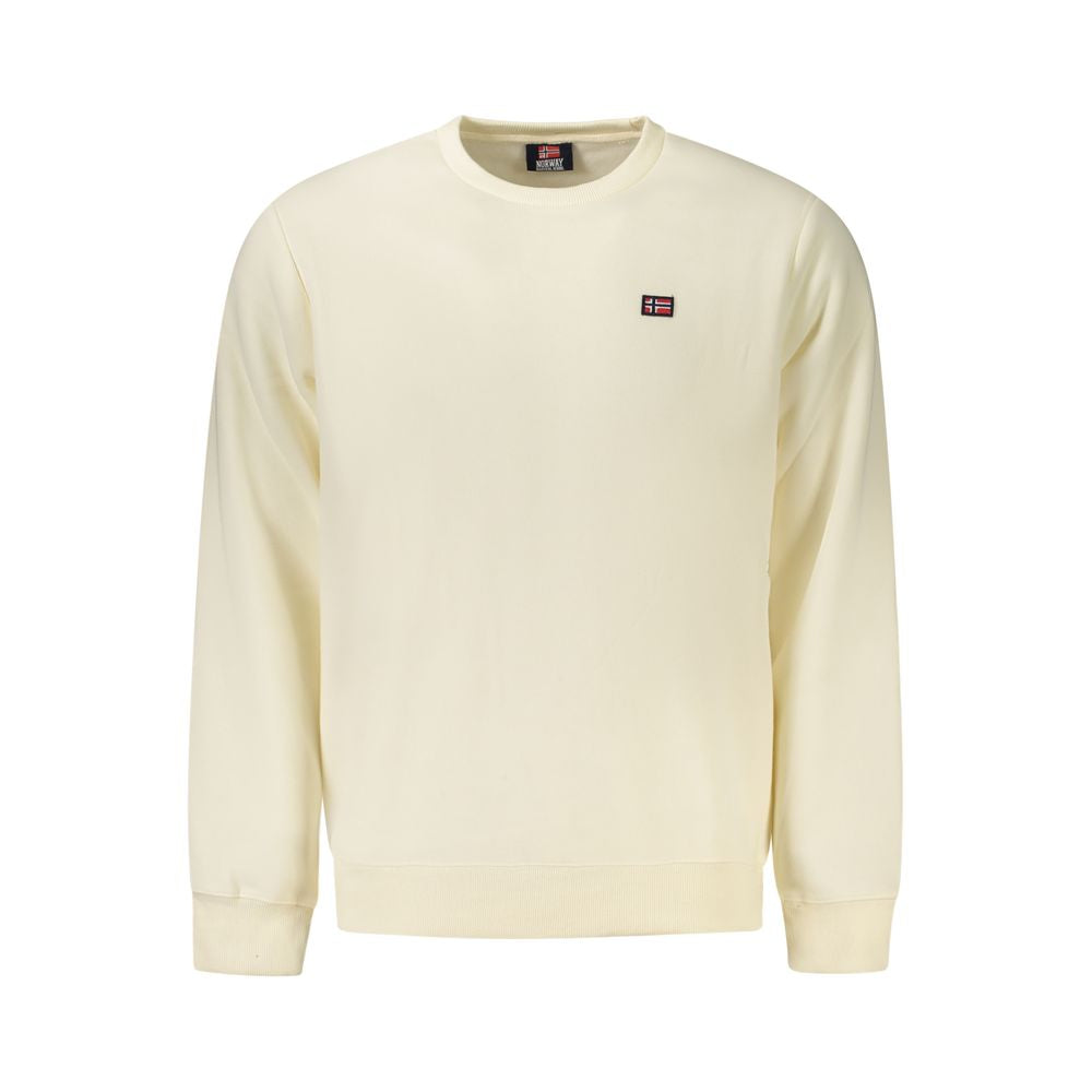 Norway 1963 White Cotton Men Sweater NO-39665-S