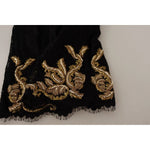 Dolce & Gabbana Black Lace Gold Baroque SPECIAL PIECE Shorts PAN72100-40