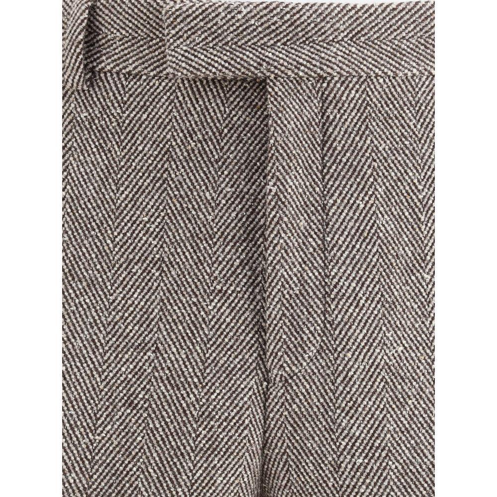 Ferragamo Wide chevron Pants