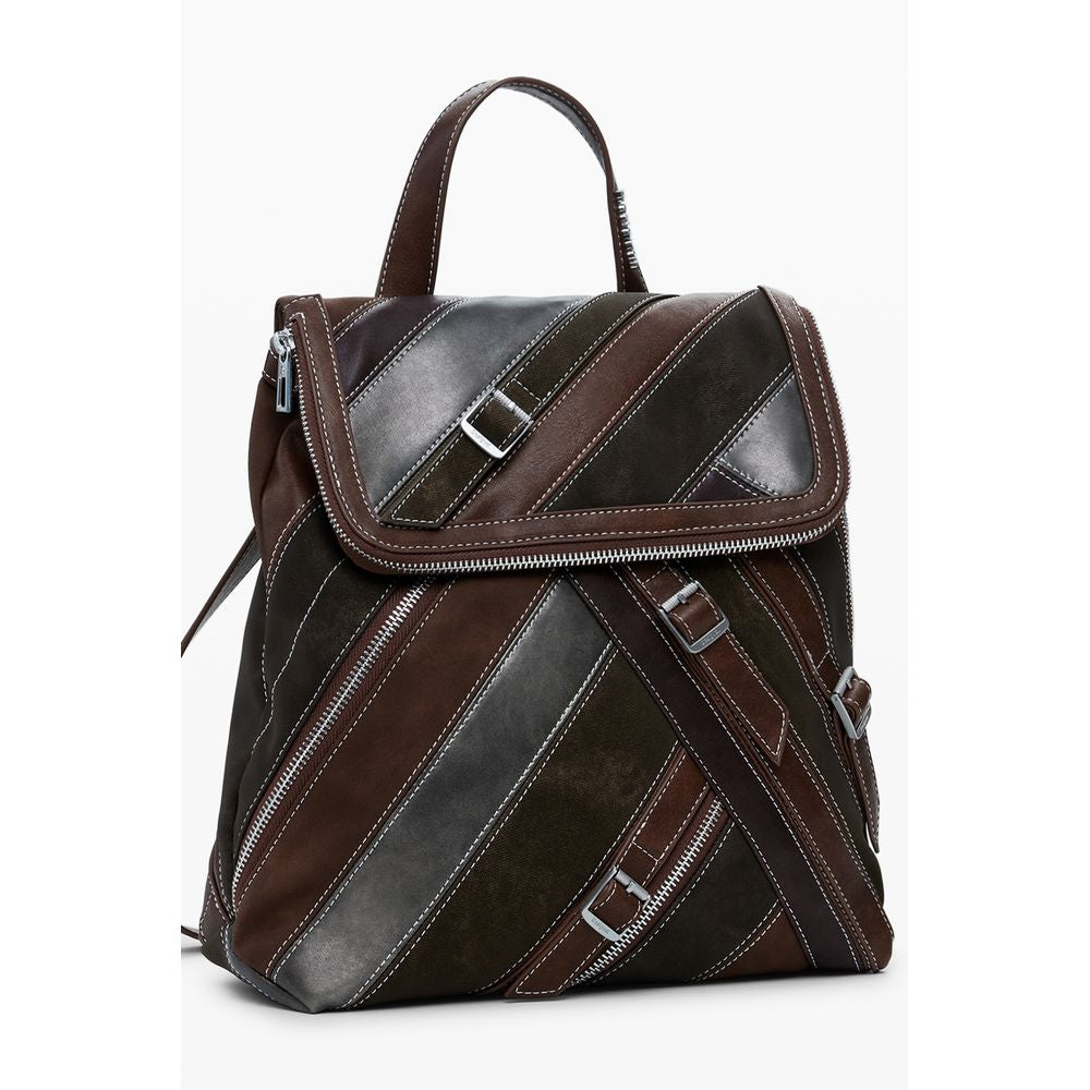 Desigual Brown Polyethylene Women Backpack DE-39814