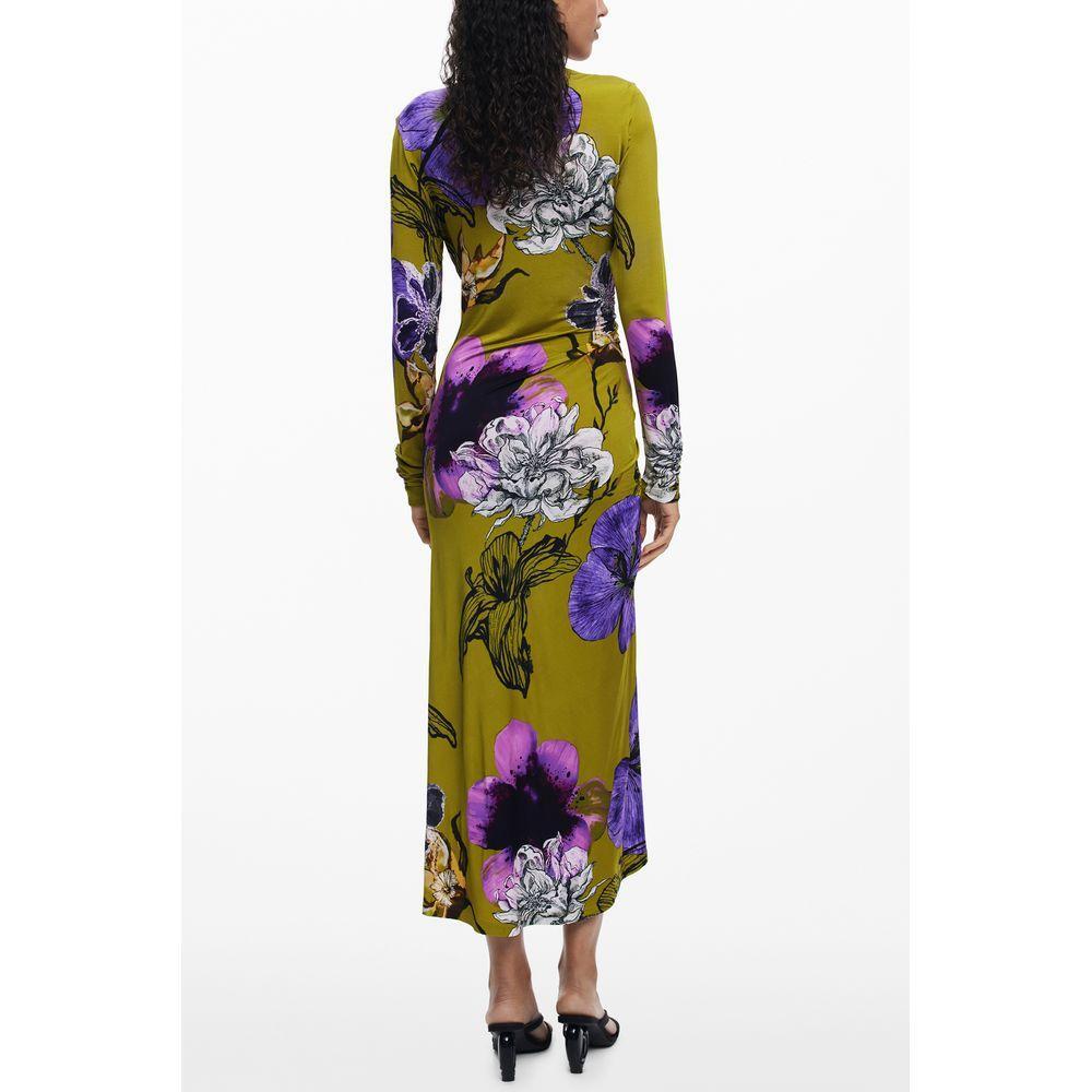 Desigual Green Viscose Women Dress DE-39762-XS