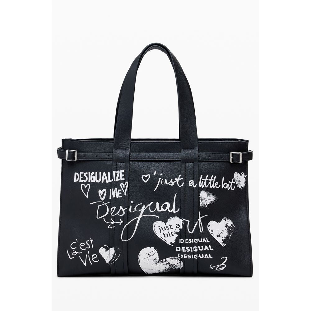 Desigual Black Polyethylene Women Handbag DE-39826
