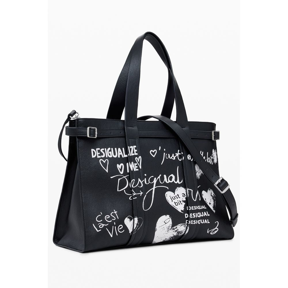 Desigual Black Polyethylene Women Handbag DE-39826