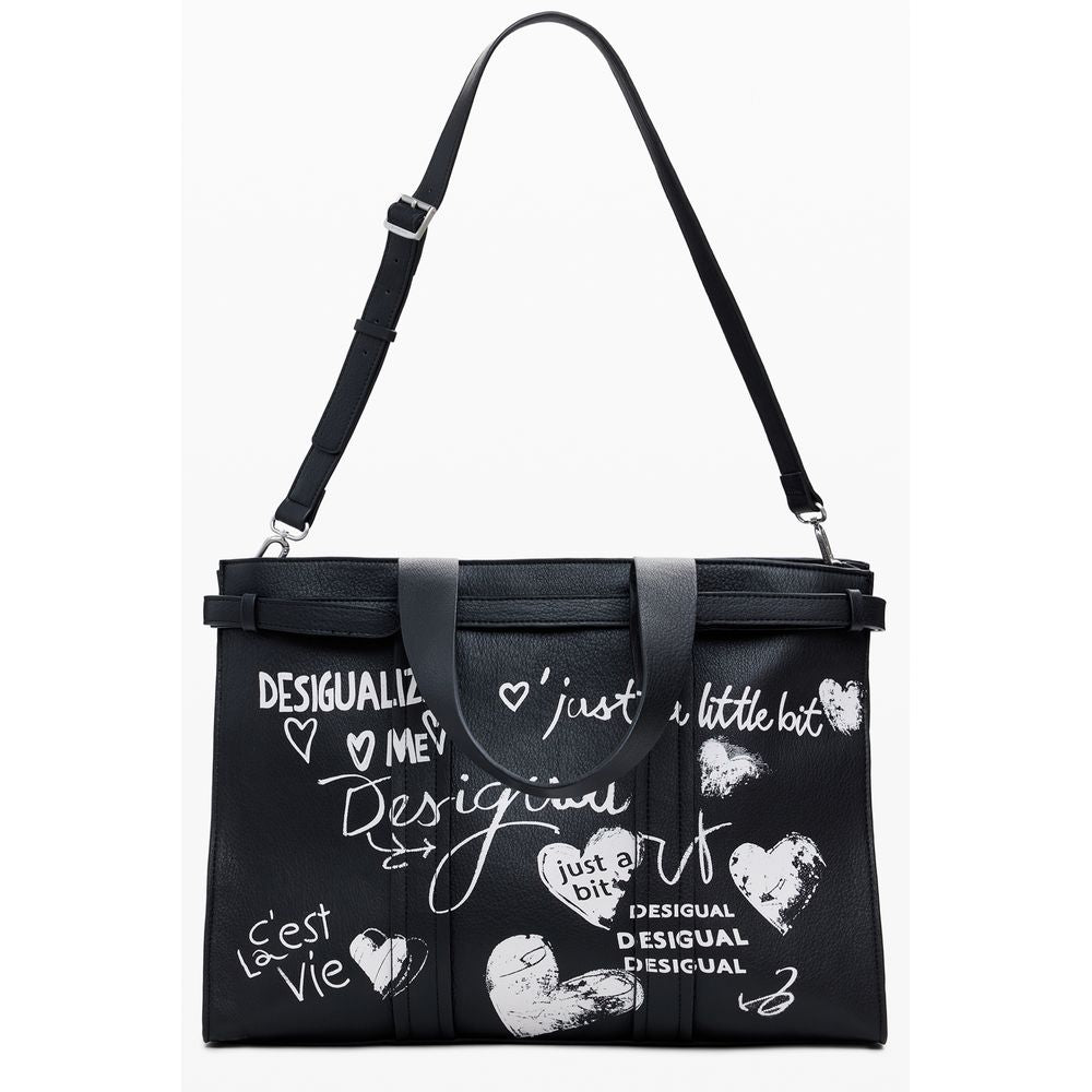 Desigual Black Polyethylene Women Handbag DE-39826