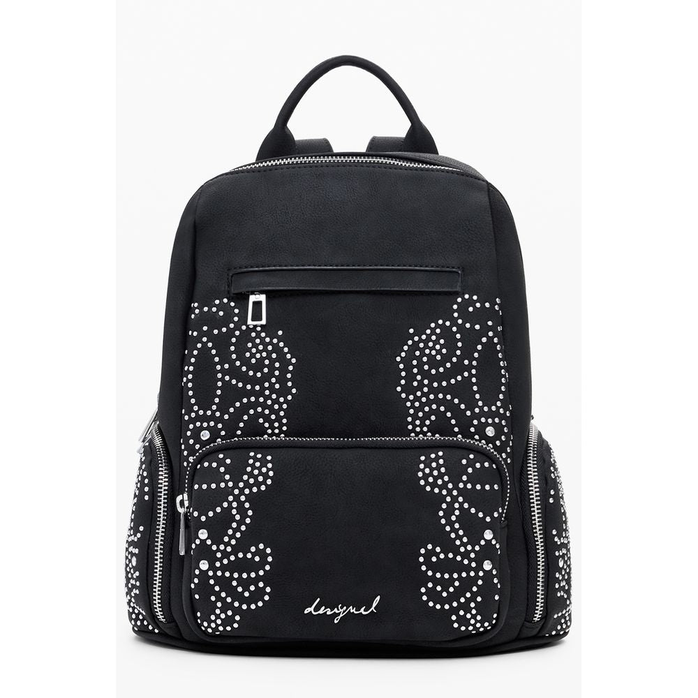 Desigual Black Polyethylene Women Backpack DE-39840