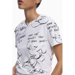 Desigual White Cotton Women T-Shirt DE-39785-XL
