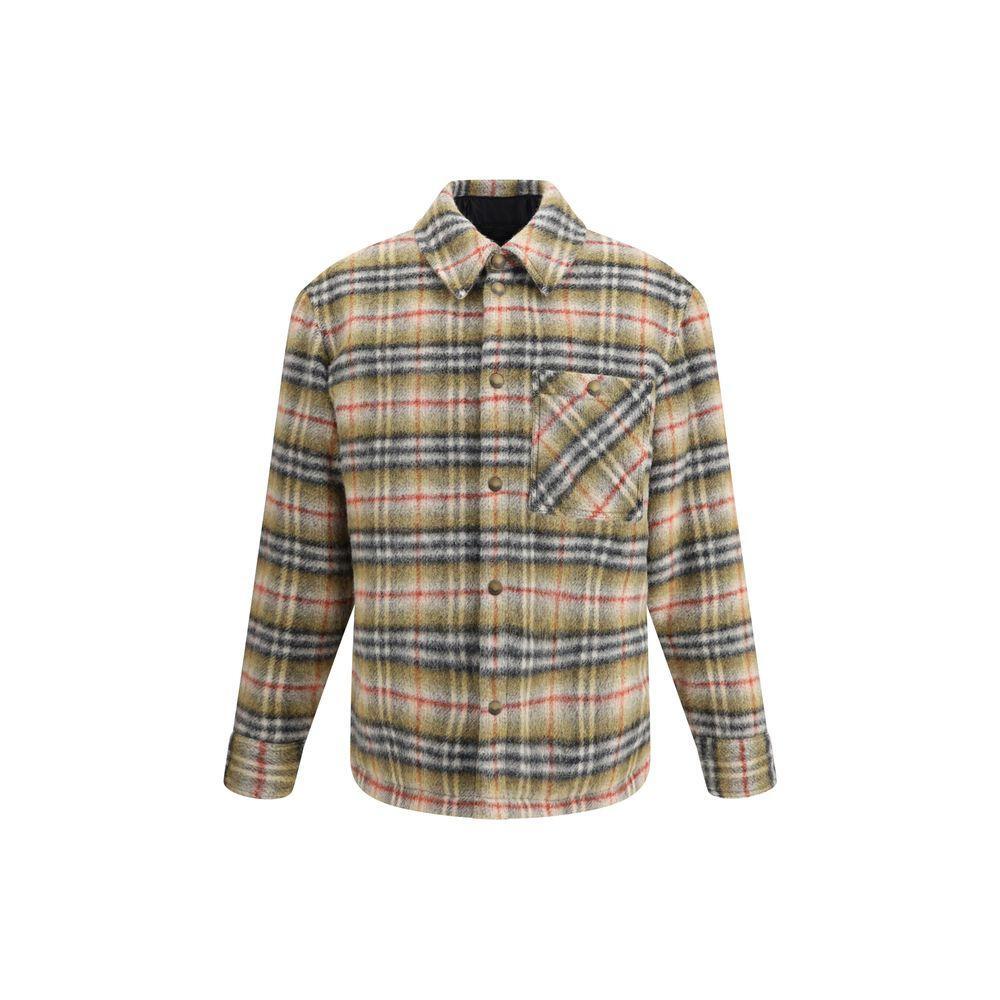 Burberry Check wool Jacket BU-8110913B1001-M
