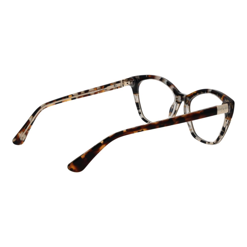 Side view of Marciano by Guess Brown Acetate Glasses (Frames) with full-rim style, showcasing brown acetate material and rectangle design.