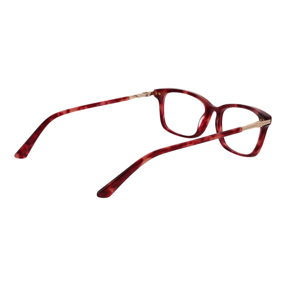Guess Red Acetate Glasses (Frames) for women, full-rim rectangle design with spring hinge, model code 50-15-140.