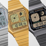 CASIO VINTAGE Mod. RETRO FUTURE EDGY COLLECTION - FULL BLACK A130WEGG-1AEF