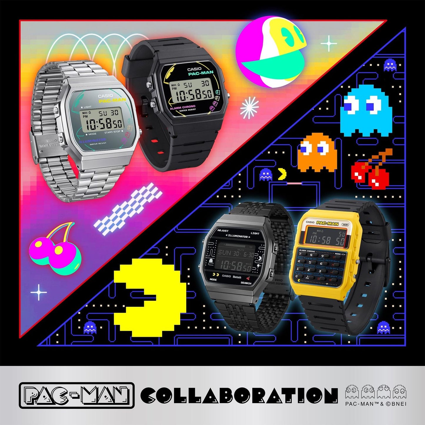 CASIO VINTAGE Mod. ICONIC - PAC-MAN Special Edt. A168WEPC-7AER
