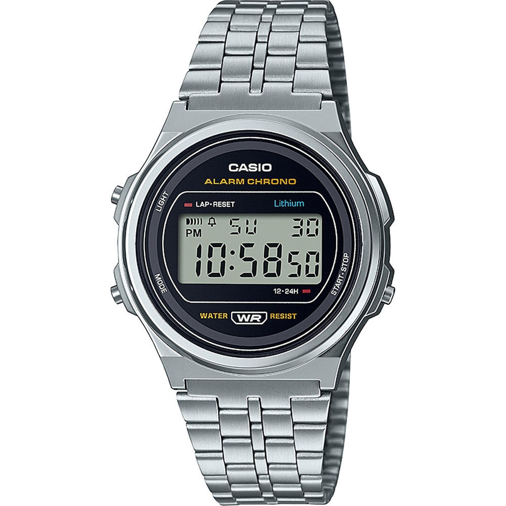 CASIO VINTAGE Mod. ROUND - BLACK A171WE-1AEF