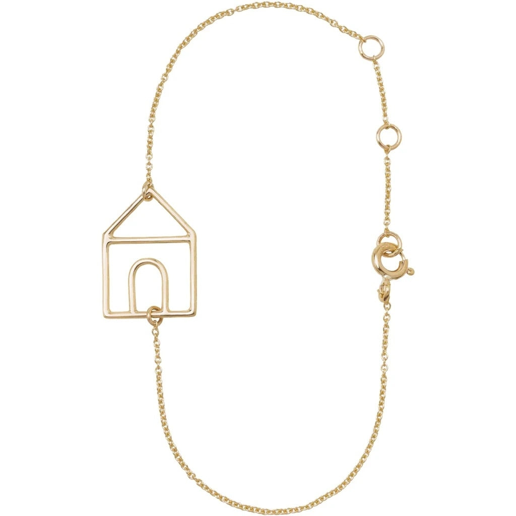 ALIITA BRACCIALI MOD. HRPU220000YG09K gold bracelet with house-shaped design