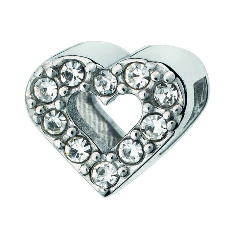 Heart-shaped pendant with crystals from AN JEWELS JEWELRY Mod. AL.DLI02CZ
