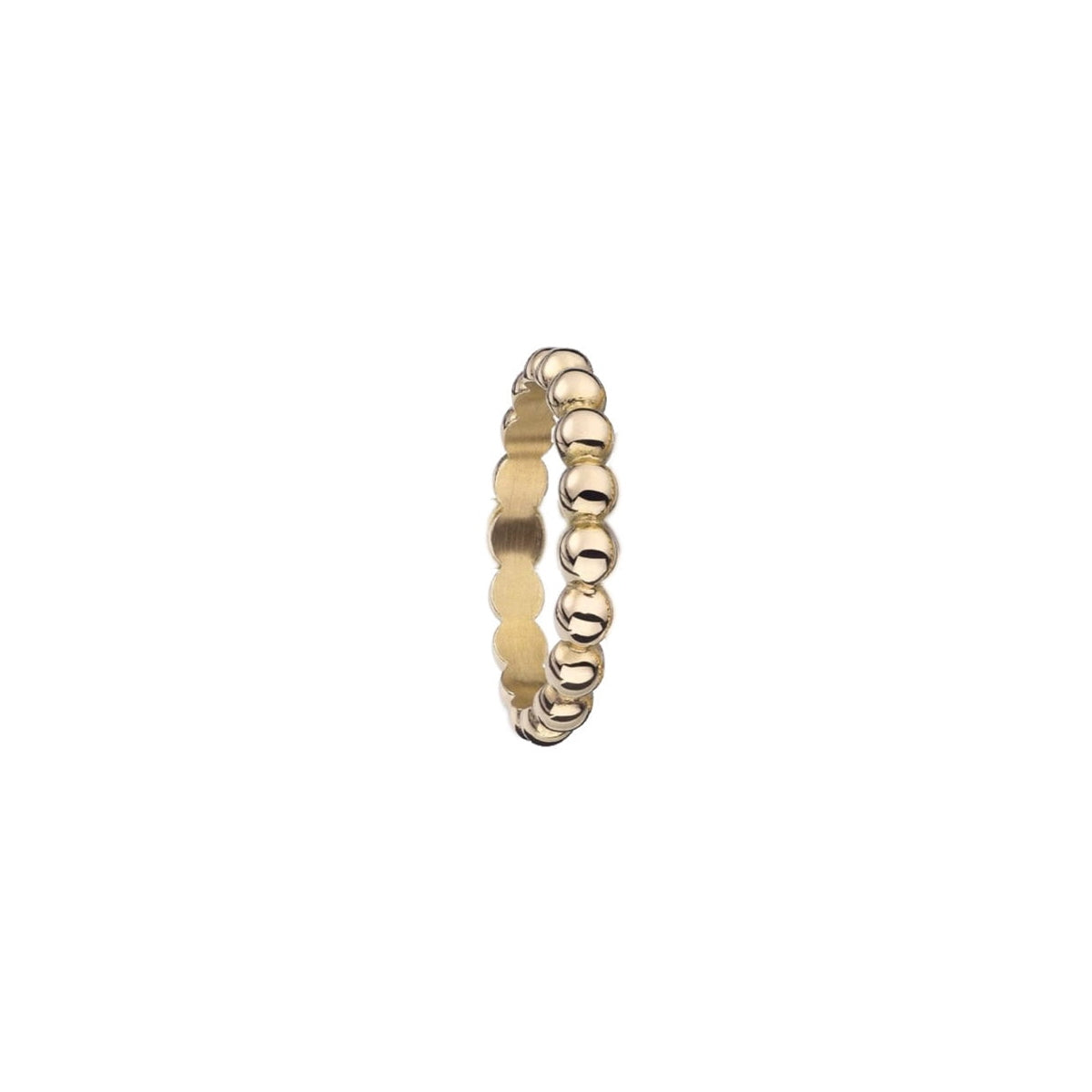 AN JEWELS JEWELRY Mod. AR.R1NS07Y-9 gold beaded ring