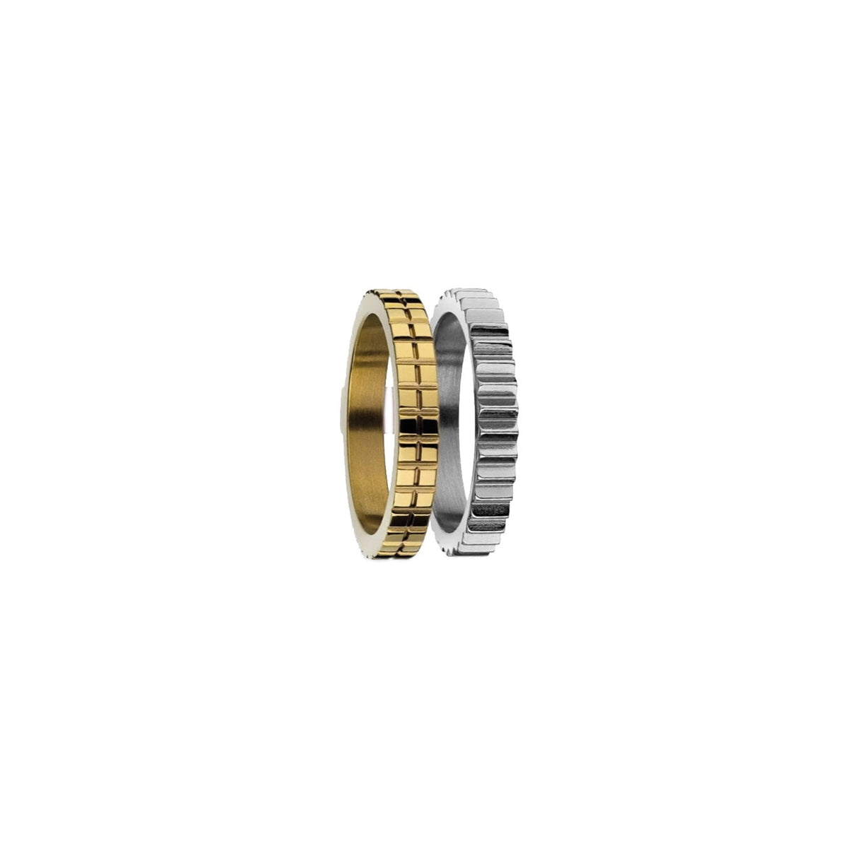 AN JEWELS JEWELRY Mod. AR.R2NS03SY-9 gold and silver rings