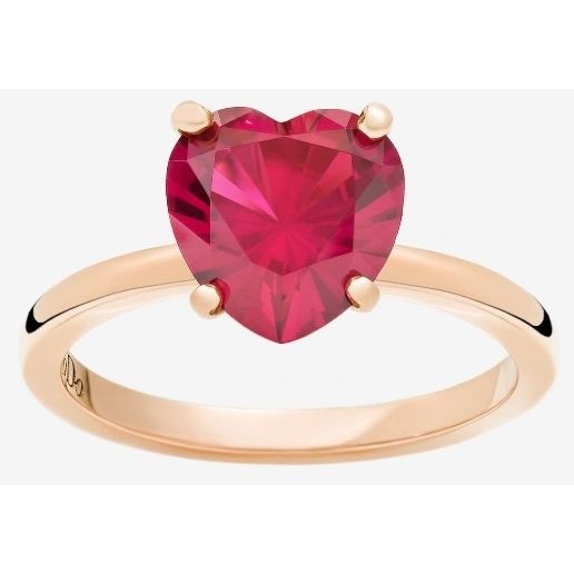 Heart-shaped gemstone ring - ANELLI DODO MOD. DAB1006100AM0009R54
