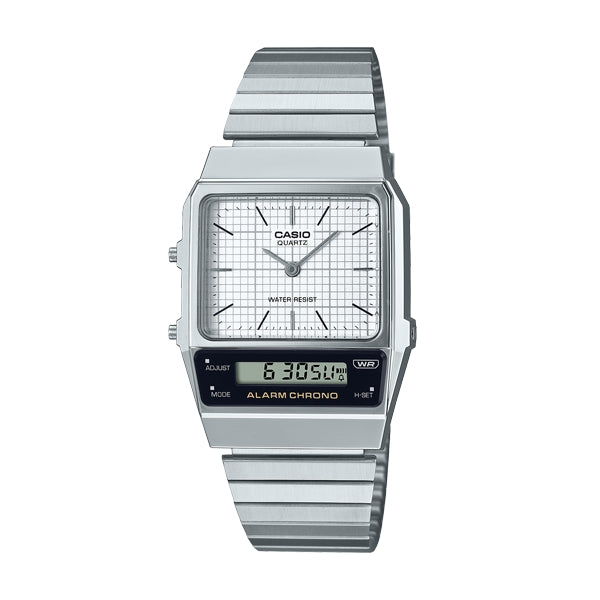 CASIO VINTAGE Mod. EDGY COLLECTION RETRO DIAL - WHITE ***SPECIAL PRICE*** AQ-800E-7AEF