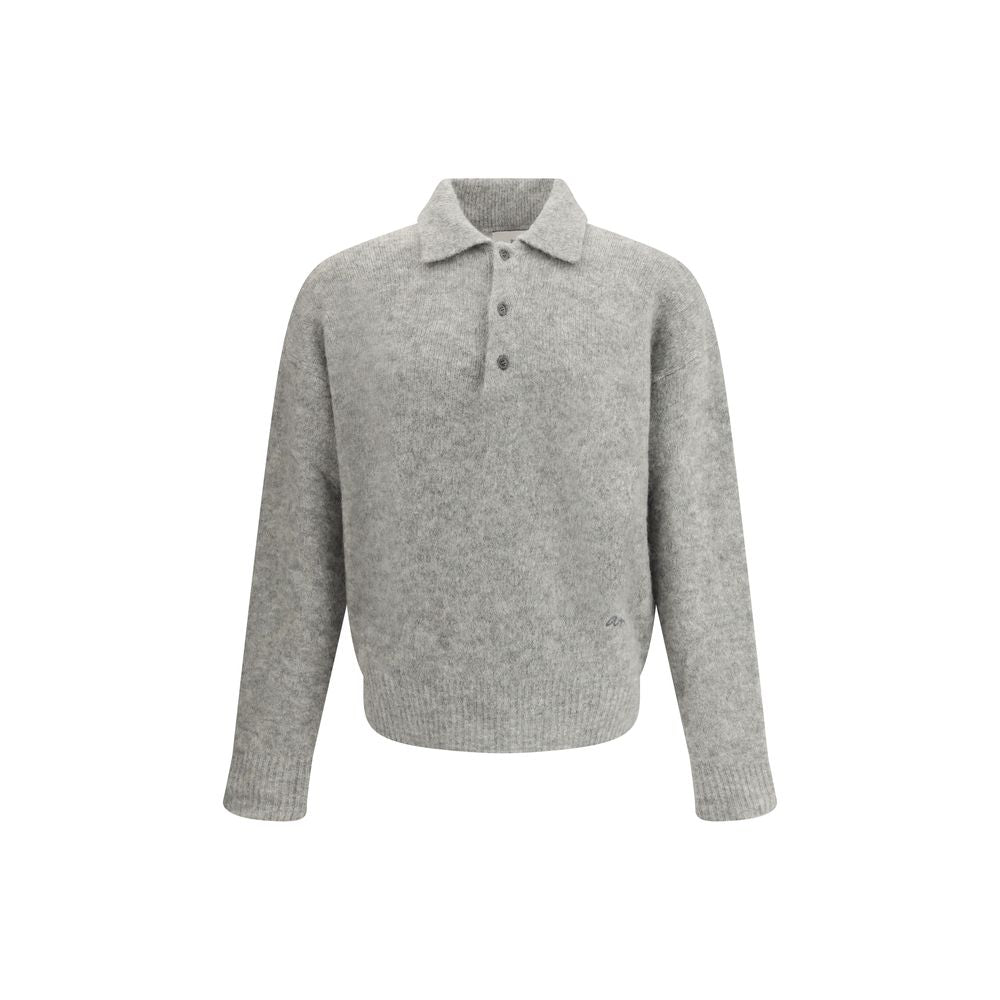 Ami Paris Wool Polo Sweater AM-HPL405KN0021050-S