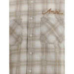 Amiri Plaid flannel Shirt AM-AMSTFL1015LIGHTCAMEL-L