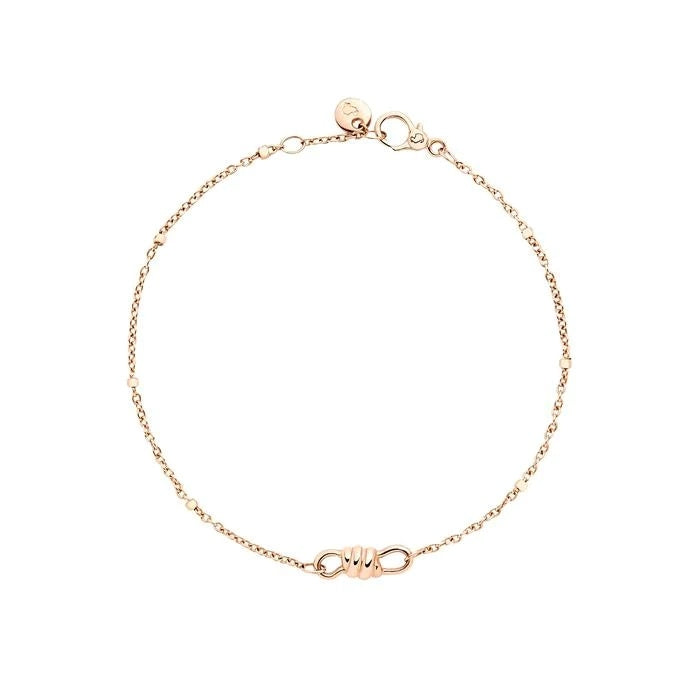 BRACCIALI DODO MOD. DBC3006KNOTS0009RS delicate bracelet with unique knot design, showcasing elegant craftsmanship in gold.