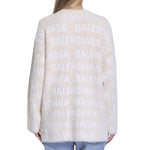 Balenciaga Wool Blend Jacquard Cardigan BA-8776932819156-S