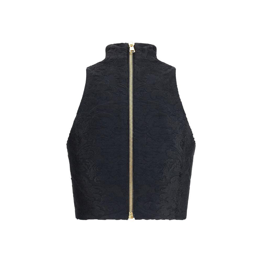 Balmain Baroque crop Top BA-FF1AB495JK650PA-IT36 | XS