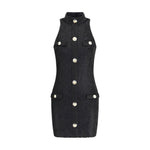Balmain Baroque short Dress BA-FF1R5127JK650PA-34