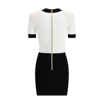 Balmain Braided pattern midi Dress BA-FF1R6033KI50EAB-IT36 | XS