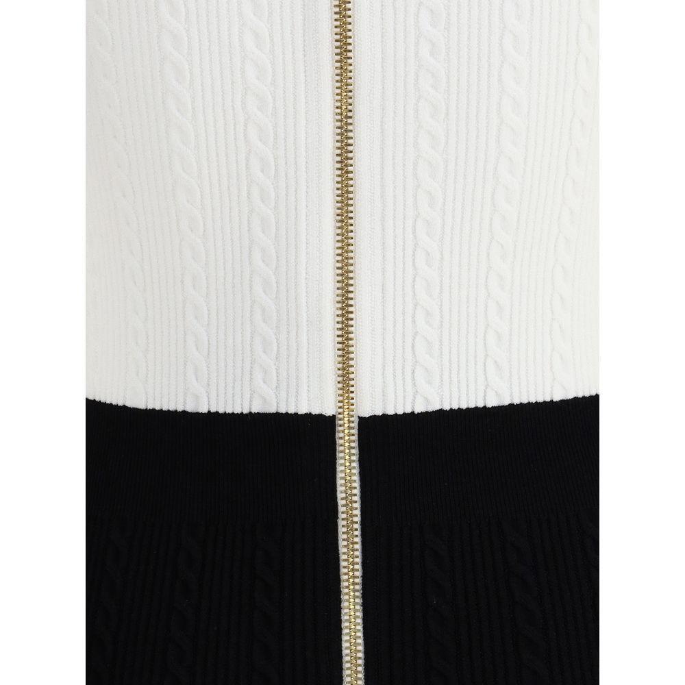 Balmain Braided pattern midi Dress BA-FF1R6033KI50EAB-IT36 | XS