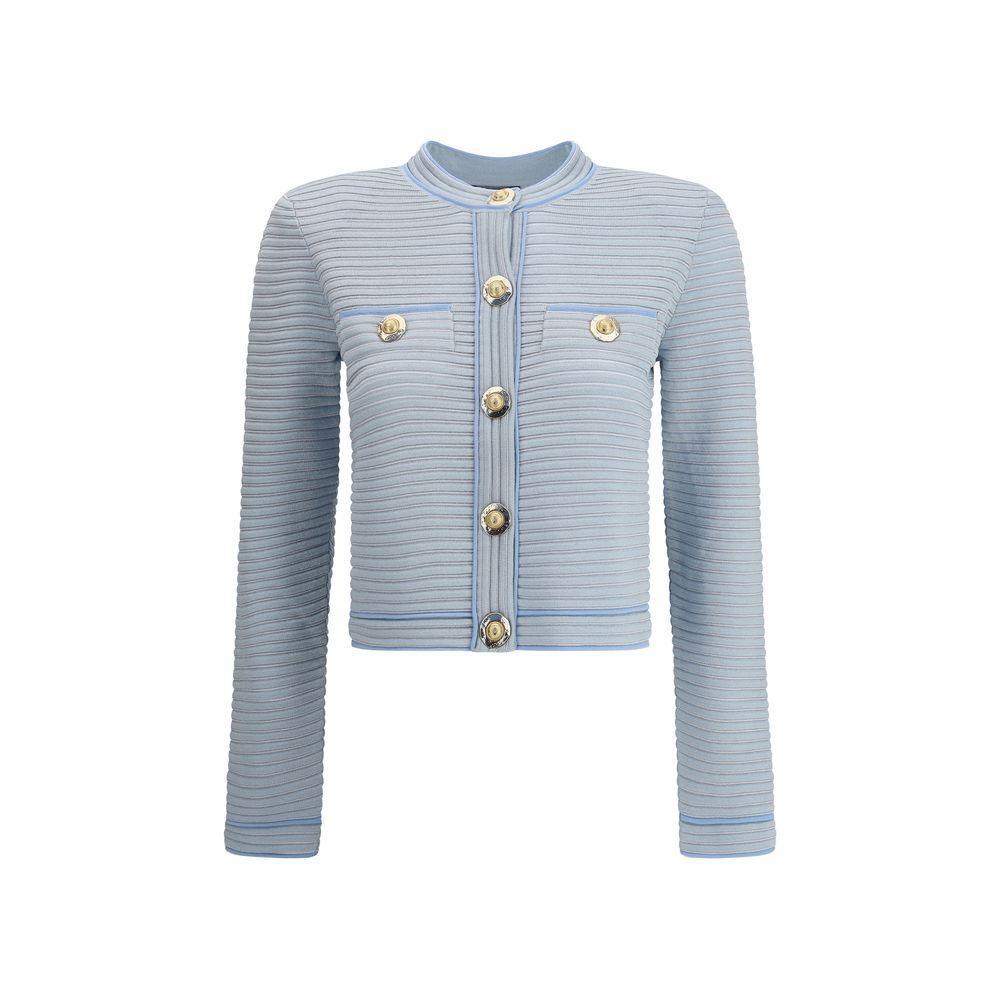 Balmain Embossed knit Cardigan BA-FF1KL240KI83SOM-IT36 | XS