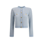 Balmain Embossed knit Cardigan BA-FF1KL240KI83SOM-IT36 | XS