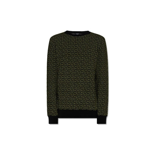Balmain Green Wool Sweater