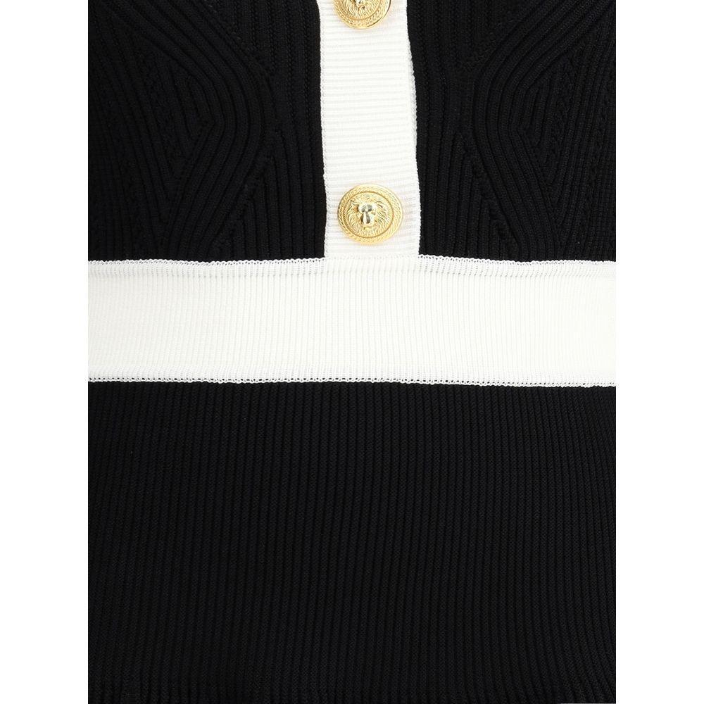 Balmain Knit short Dress BA-FF1R9858KI64EAB-34