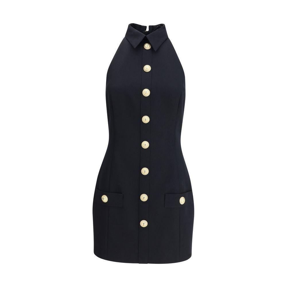 Balmain Sleeveless Short Dress BA-FF1R5131WC090PA-IT38 | S