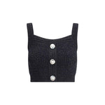 Balmain Tweed crop Top BA-FF1AB052KI740PA-34