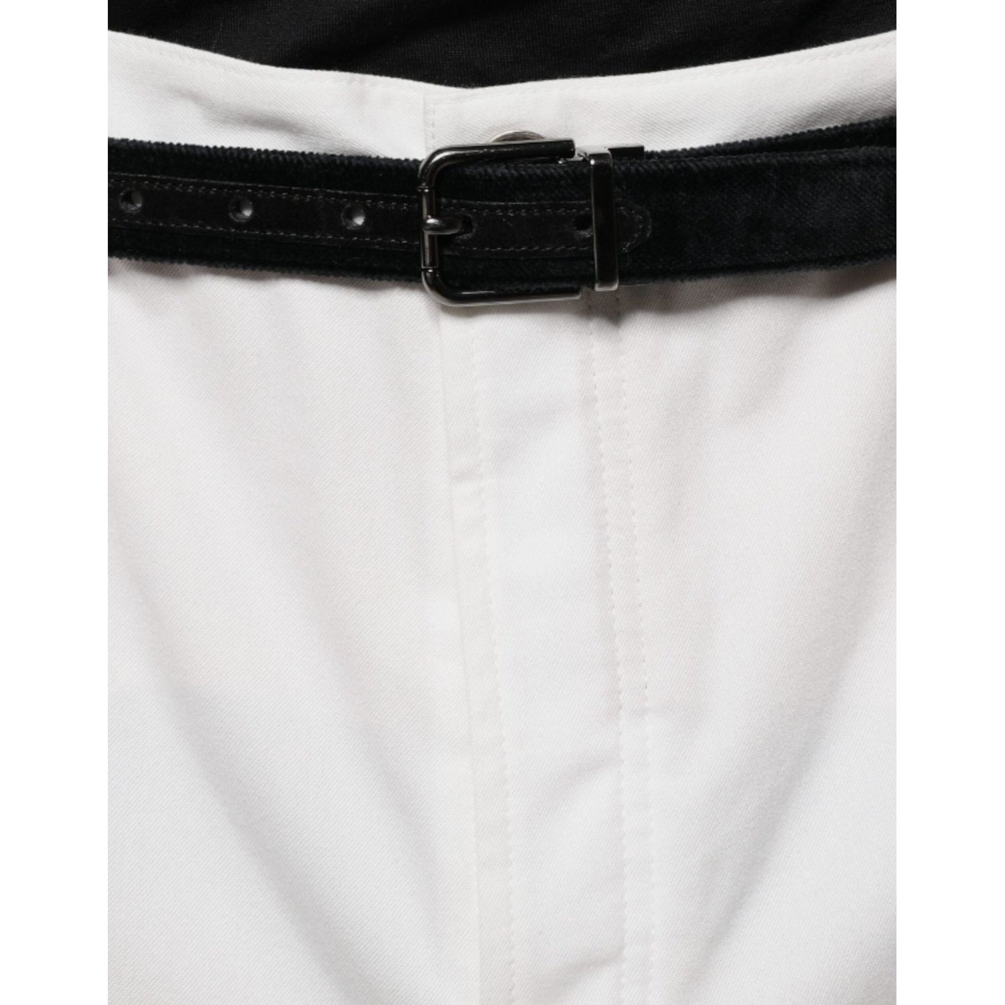 Brunello Cucinelli White Cotton Men Dress Tapered Pants PAN75614-64