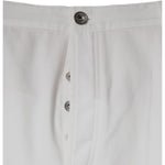 Brunello Cucinelli White Cotton Men Dress Tapered Pants PAN75614-64