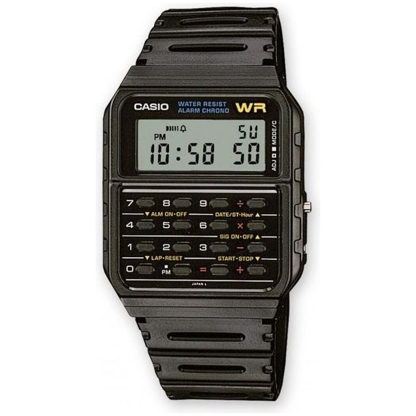 CASIO VINTAGE Mod. CALCULATOR EDGY COLLECTION - BLACK WATCHES